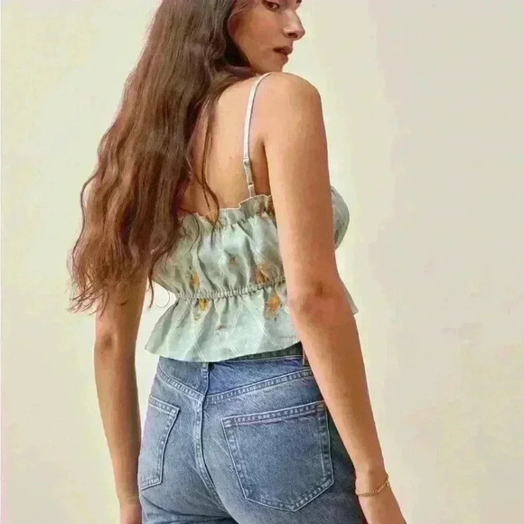 NEW! Reformation Calamansi Linen Top - Picture 2 of 8